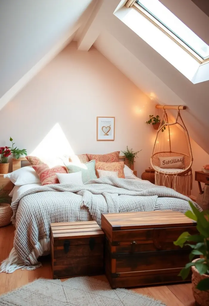 aesthetic attic bedroom 1