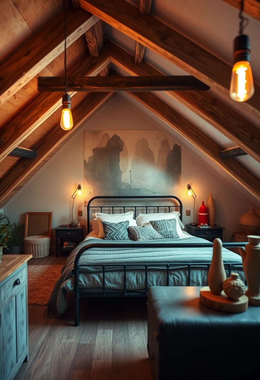 aesthetic attic bedroom 10