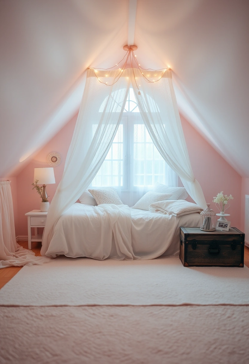 aesthetic attic bedroom 11