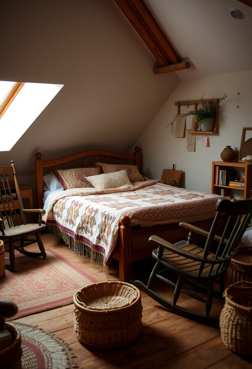 aesthetic attic bedroom 16