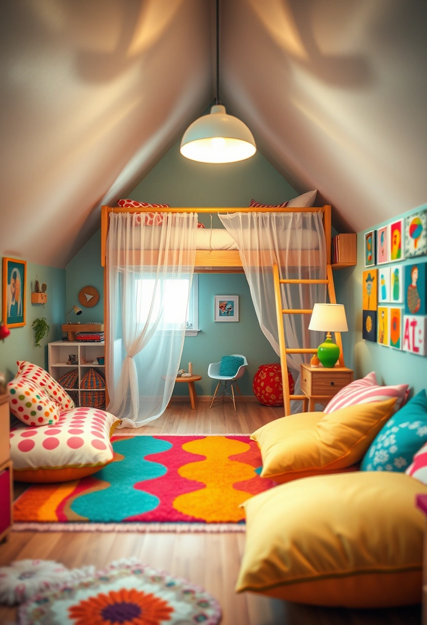 aesthetic attic bedroom 5