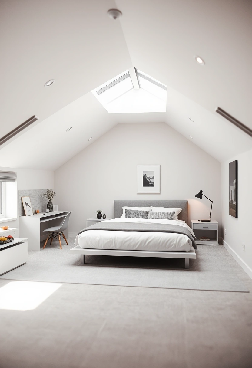 aesthetic attic bedroom 9