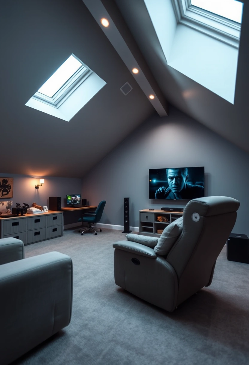 attic game room ideas 16