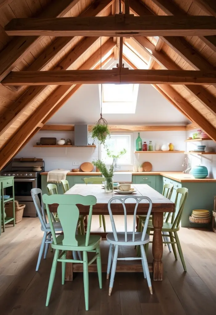 attic kitchen ideas 1