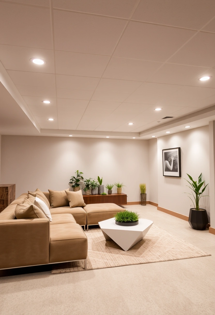 basement drop ceiling ideas 1