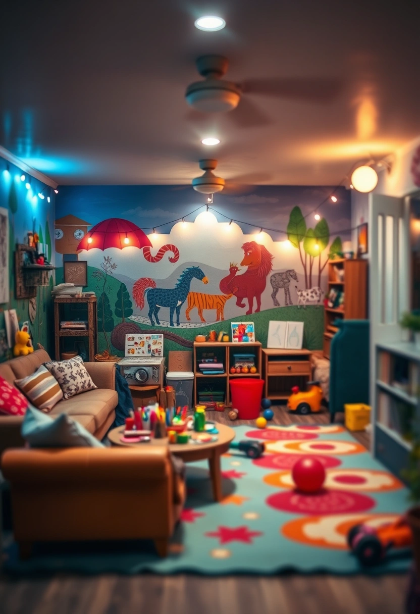 basement playroom ideas family room 5