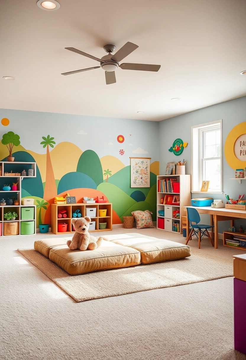 basement playroom ideas family room 8