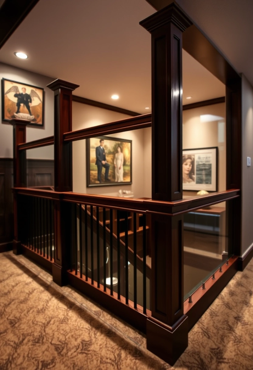 basement stair railing ideas 11