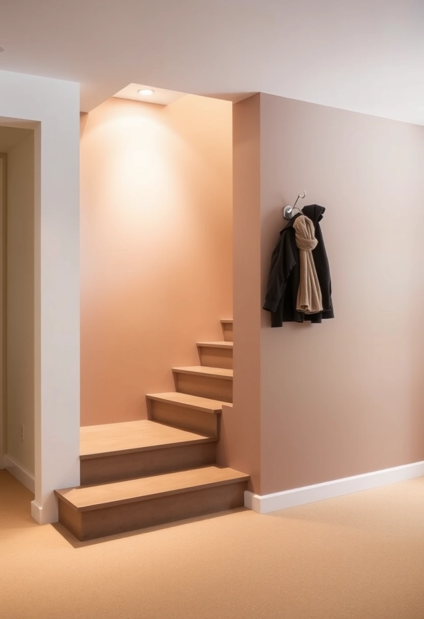 basement stairs wall ideas 13