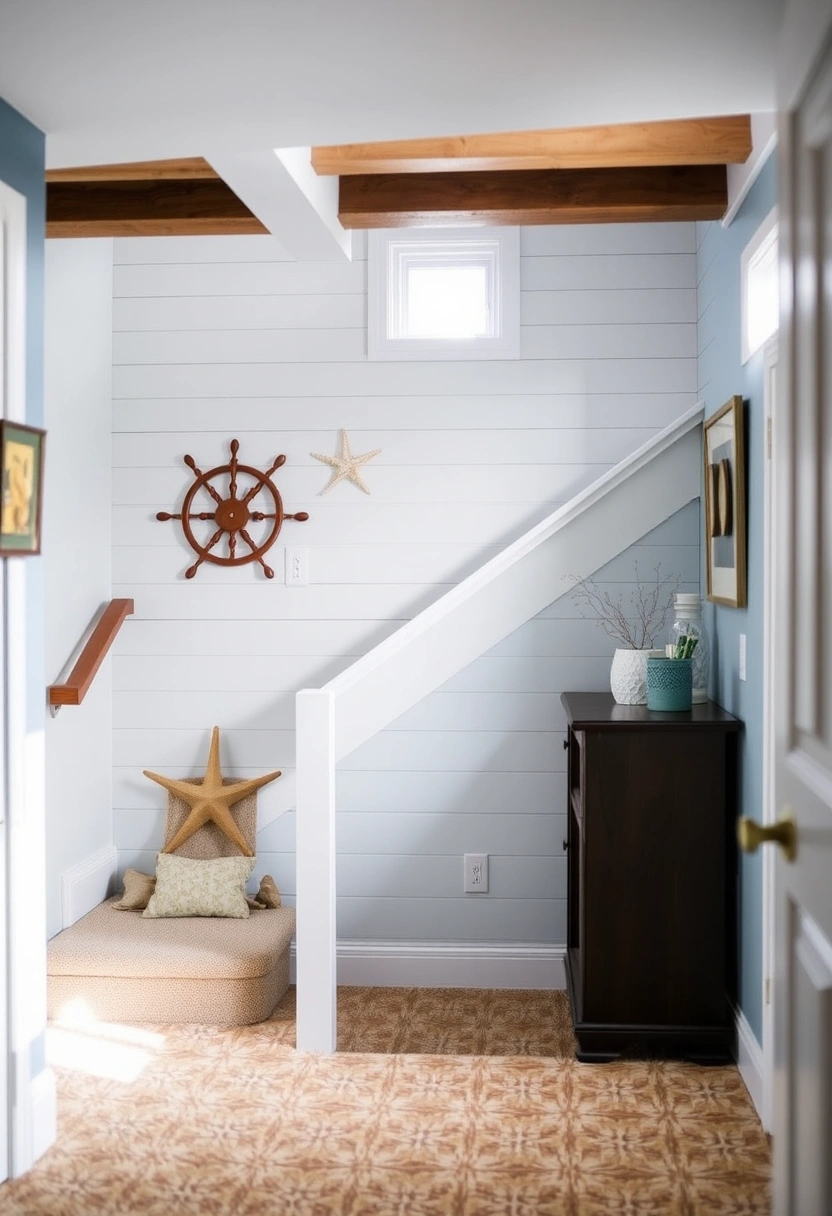 basement stairs wall ideas 15