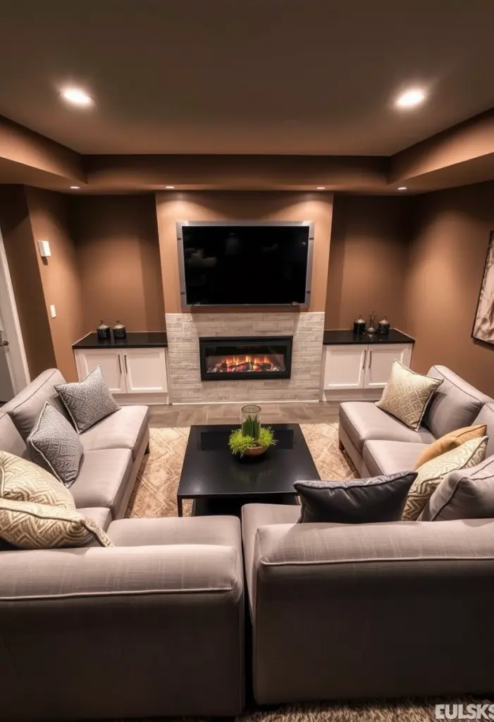 basement tv room ideas 1