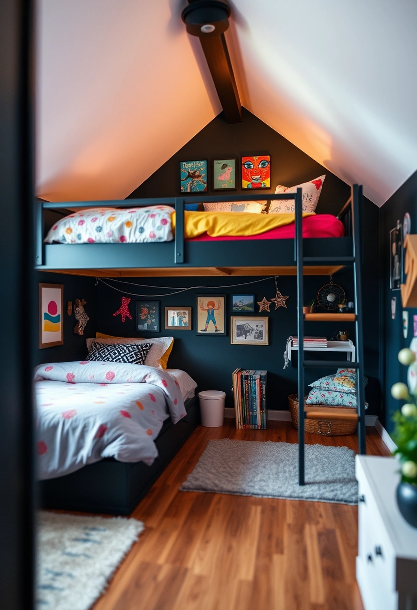 black attic bedroom 10