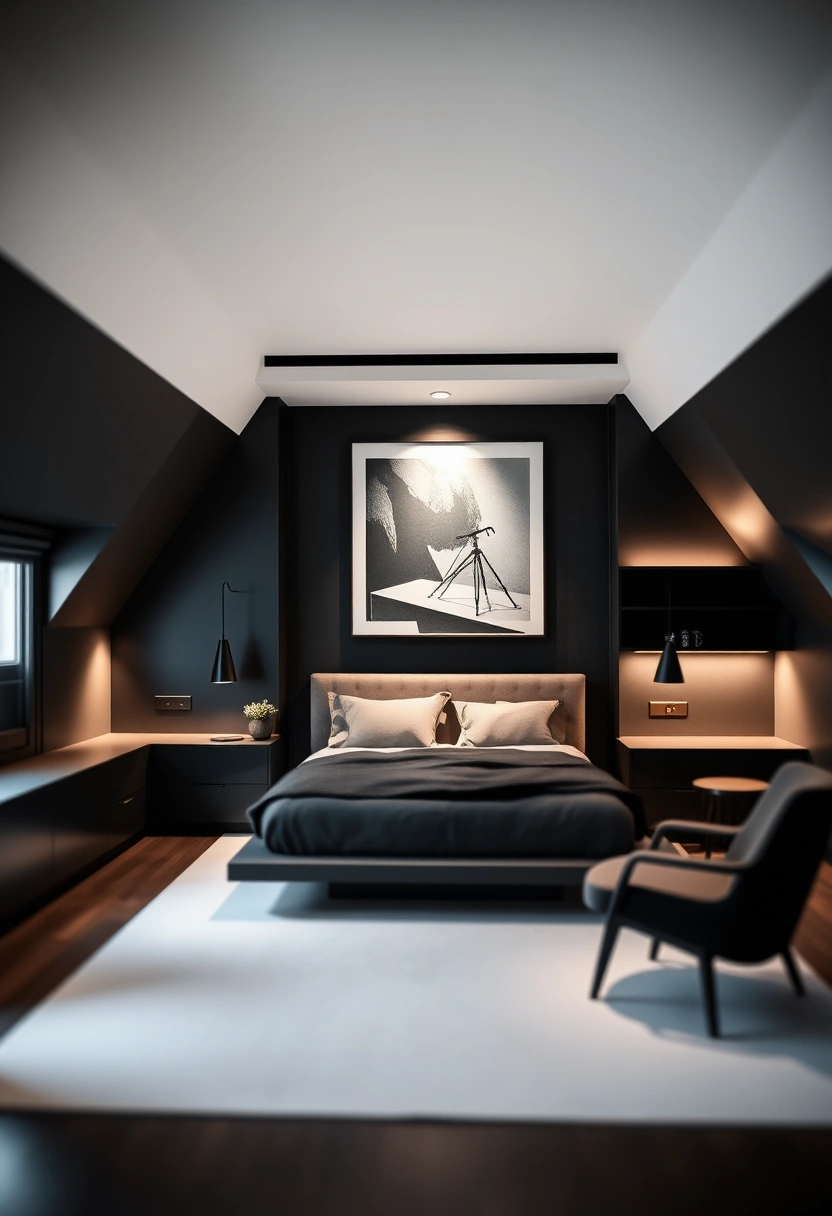 black attic bedroom 11