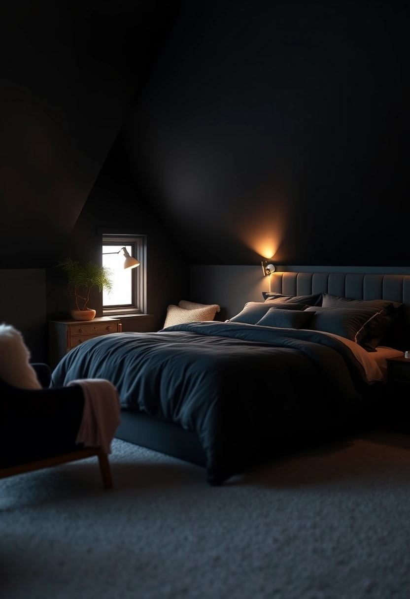 black attic bedroom 14