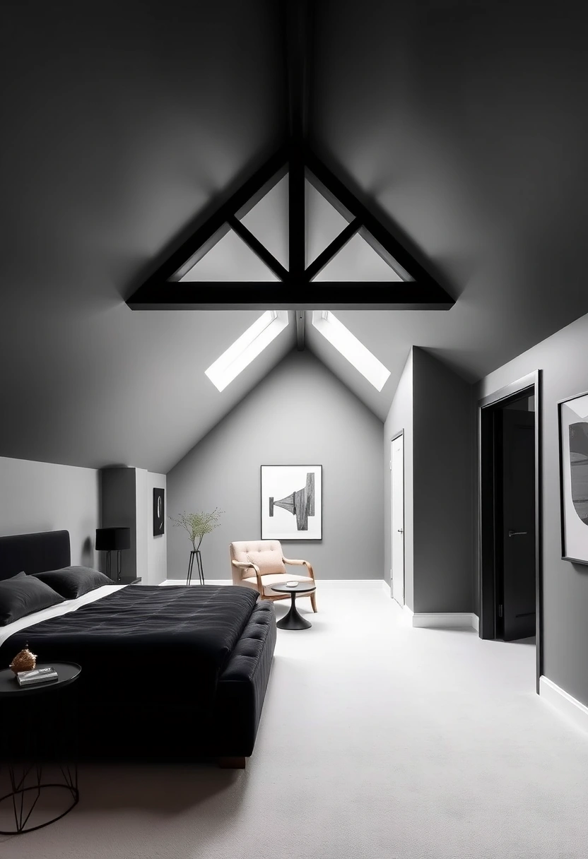 black attic bedroom 2