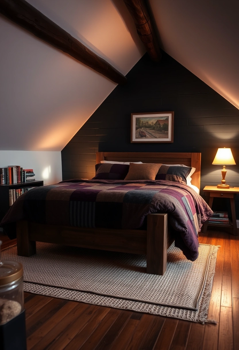 black attic bedroom 3