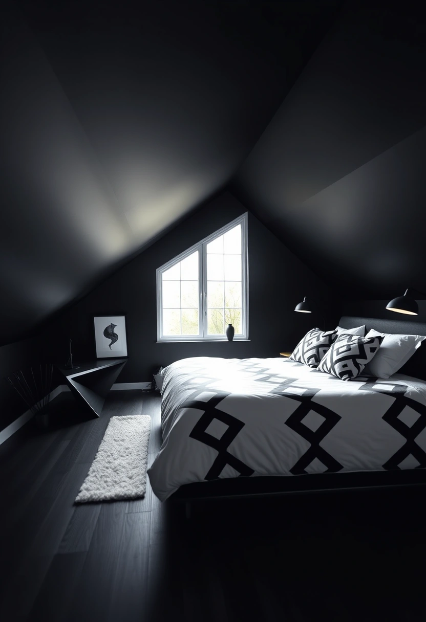 black attic bedroom 4