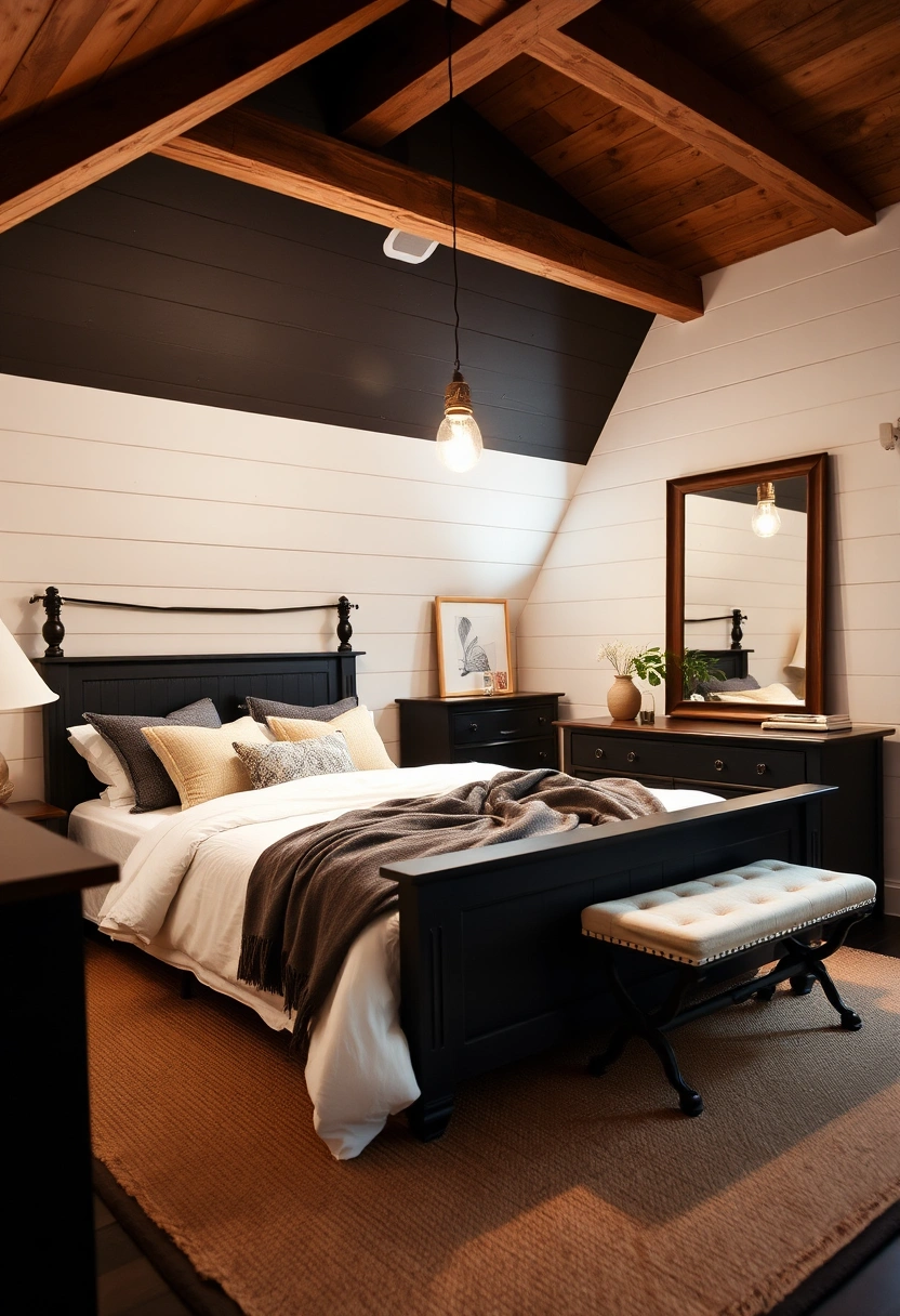 black attic bedroom 7