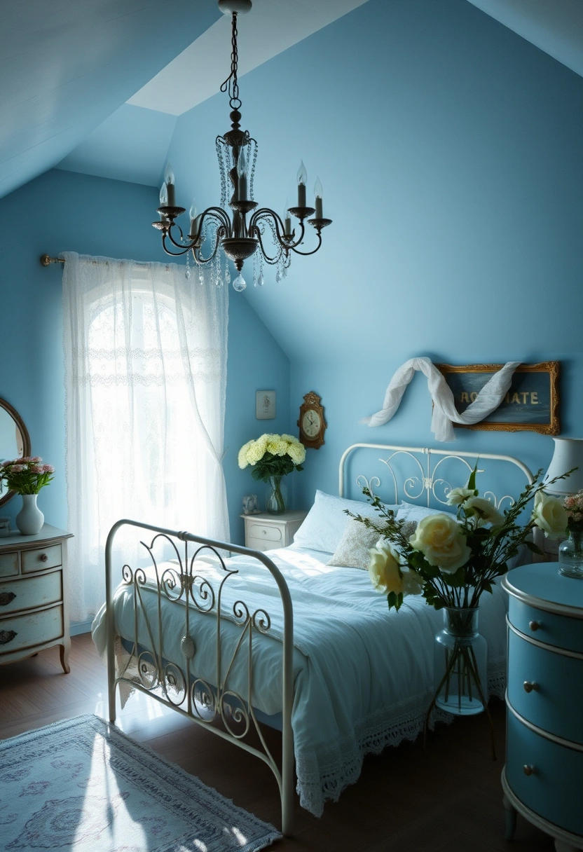 blue attic bedroom 10