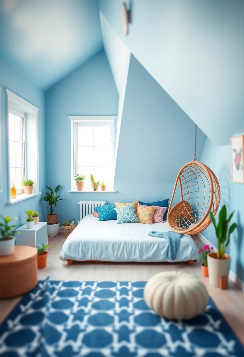 blue attic bedroom 2