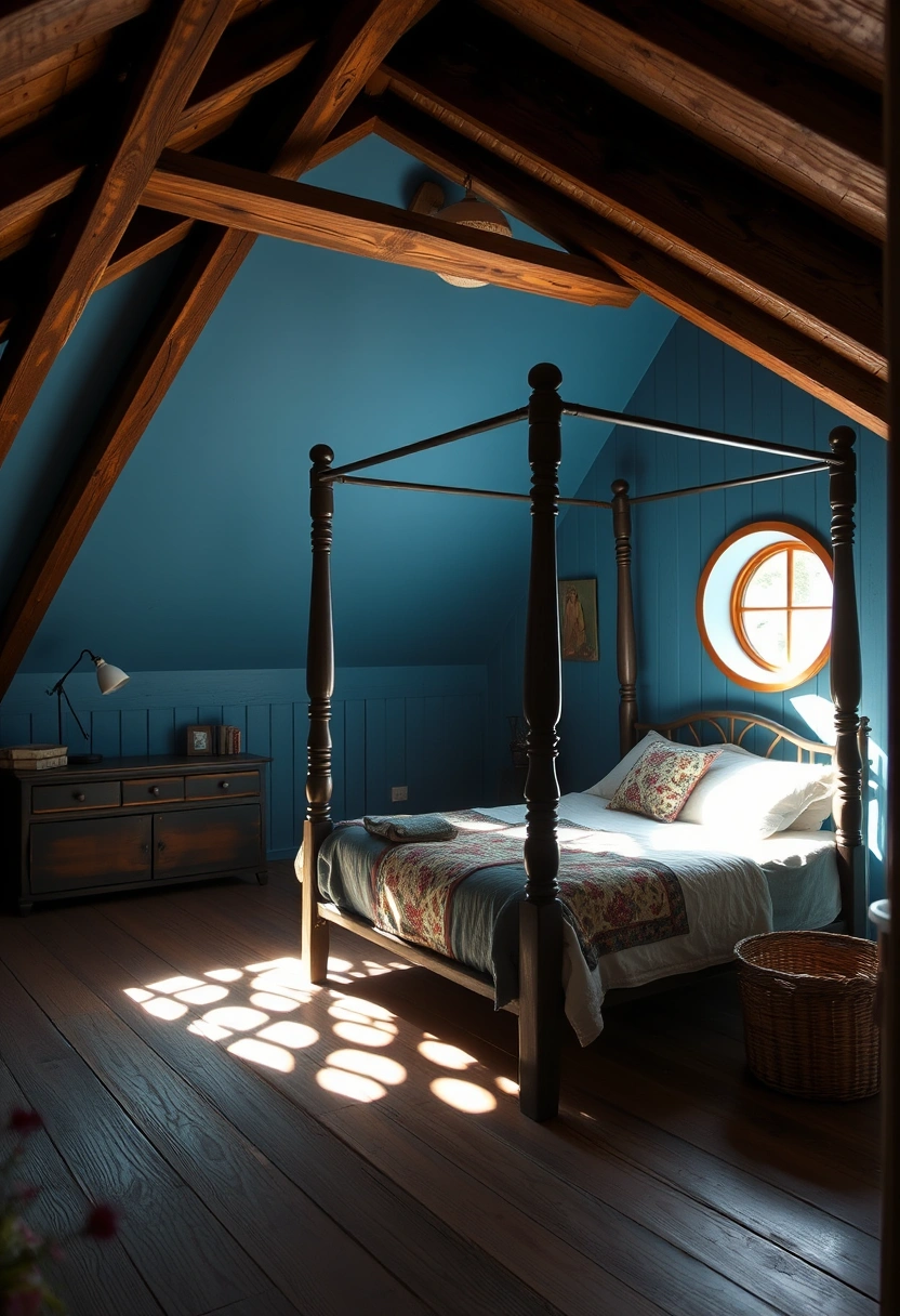 blue attic bedroom 4