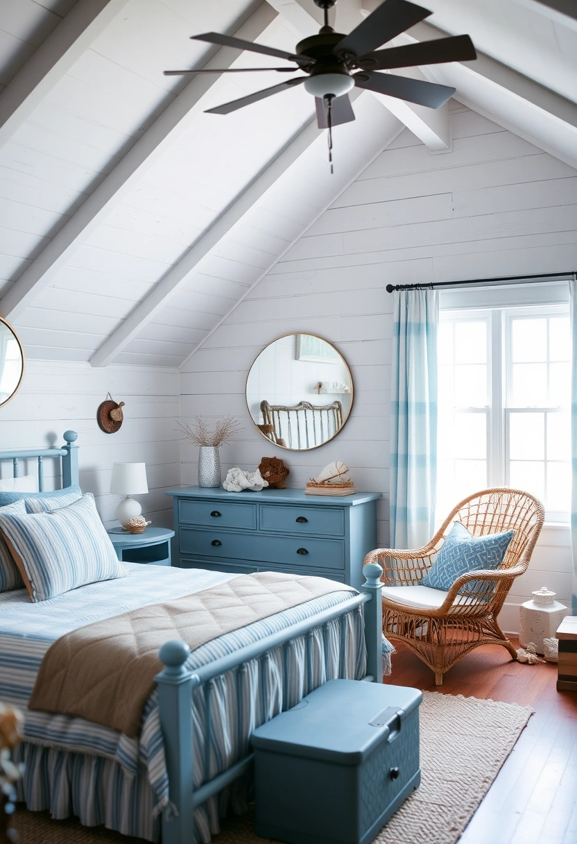 blue attic bedroom 8