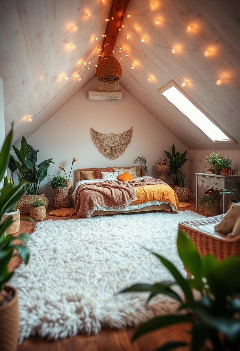 boho attic bedroom 13