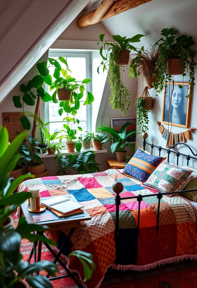 boho attic bedroom 8