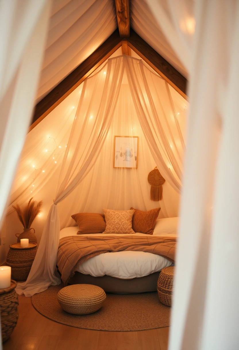 boho attic bedroom 9