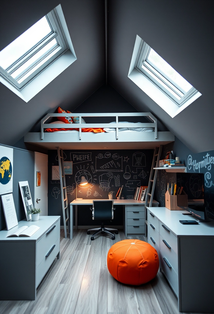 boys attic bedroom ideas 2