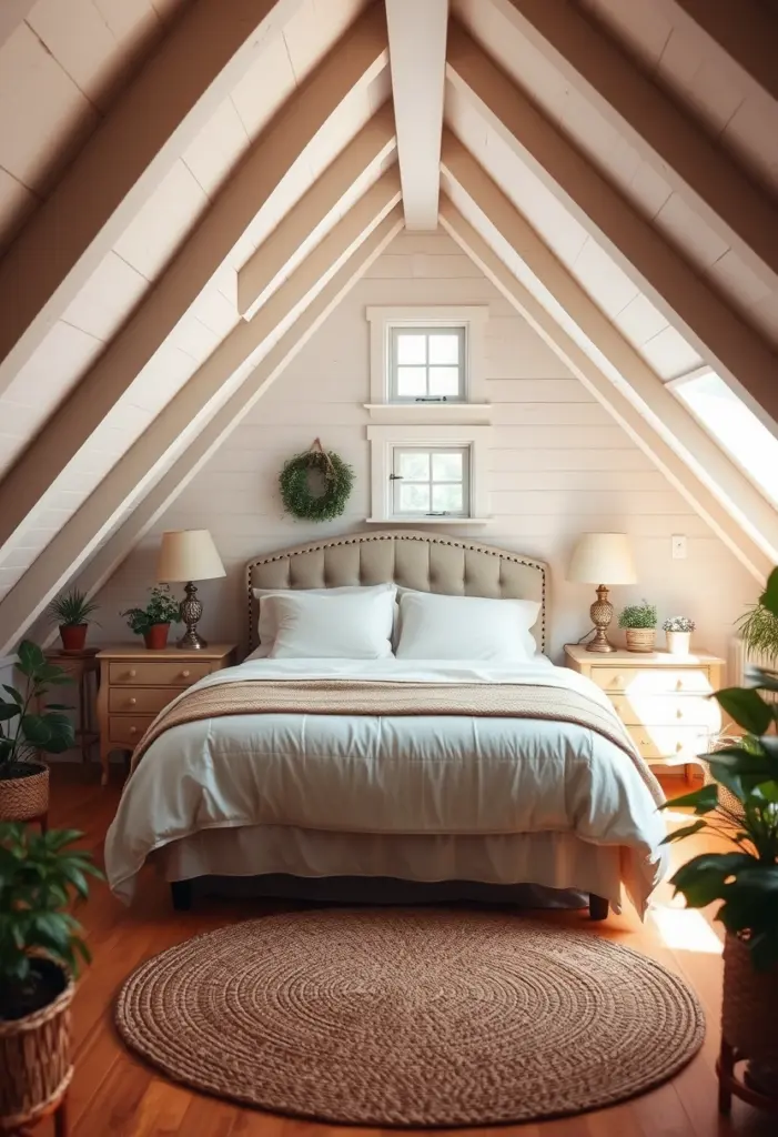 cottage attic bedroom 1