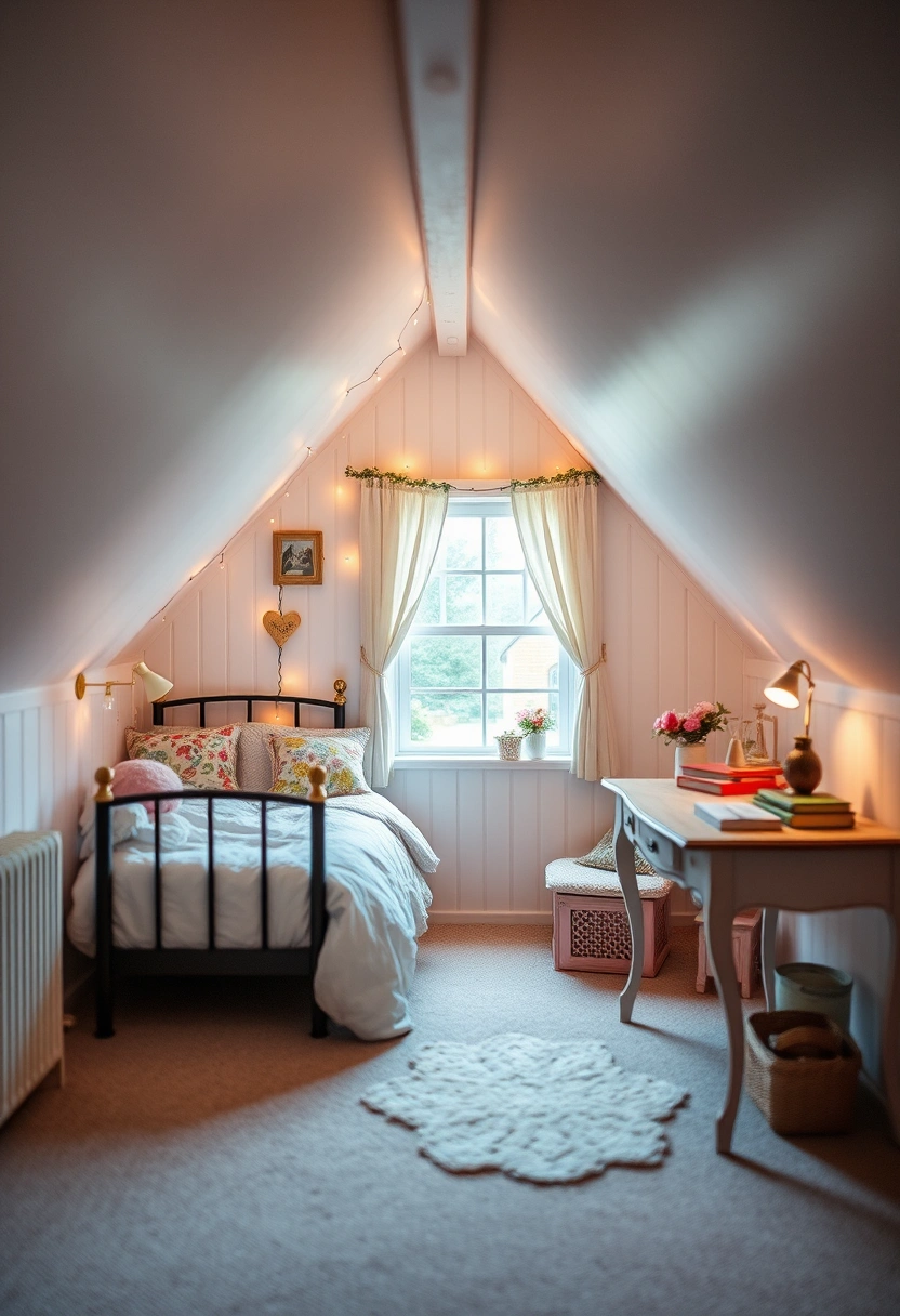 cozy attic bedroom 13