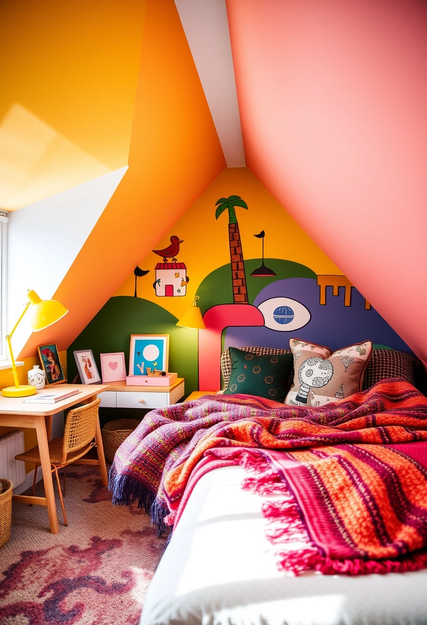 cute attic bedroom ideas 15