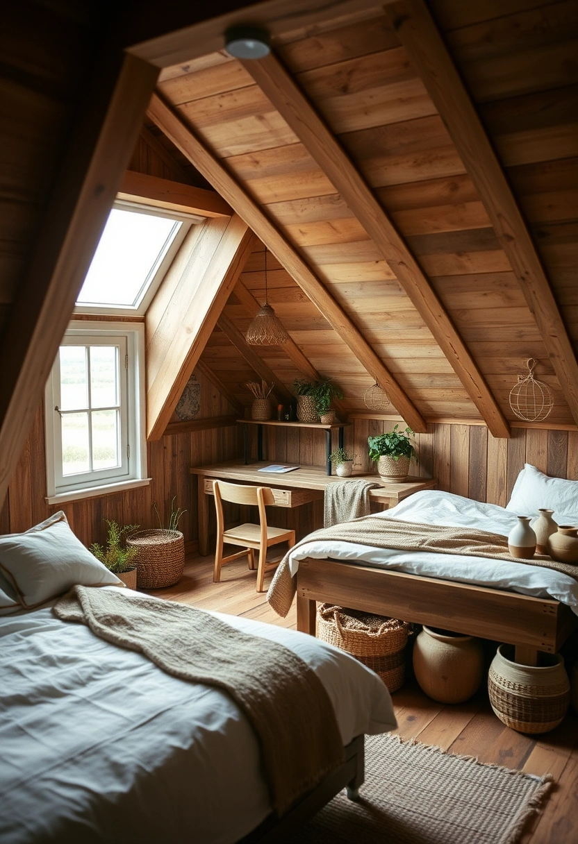 farmhouse attic bedroom 12