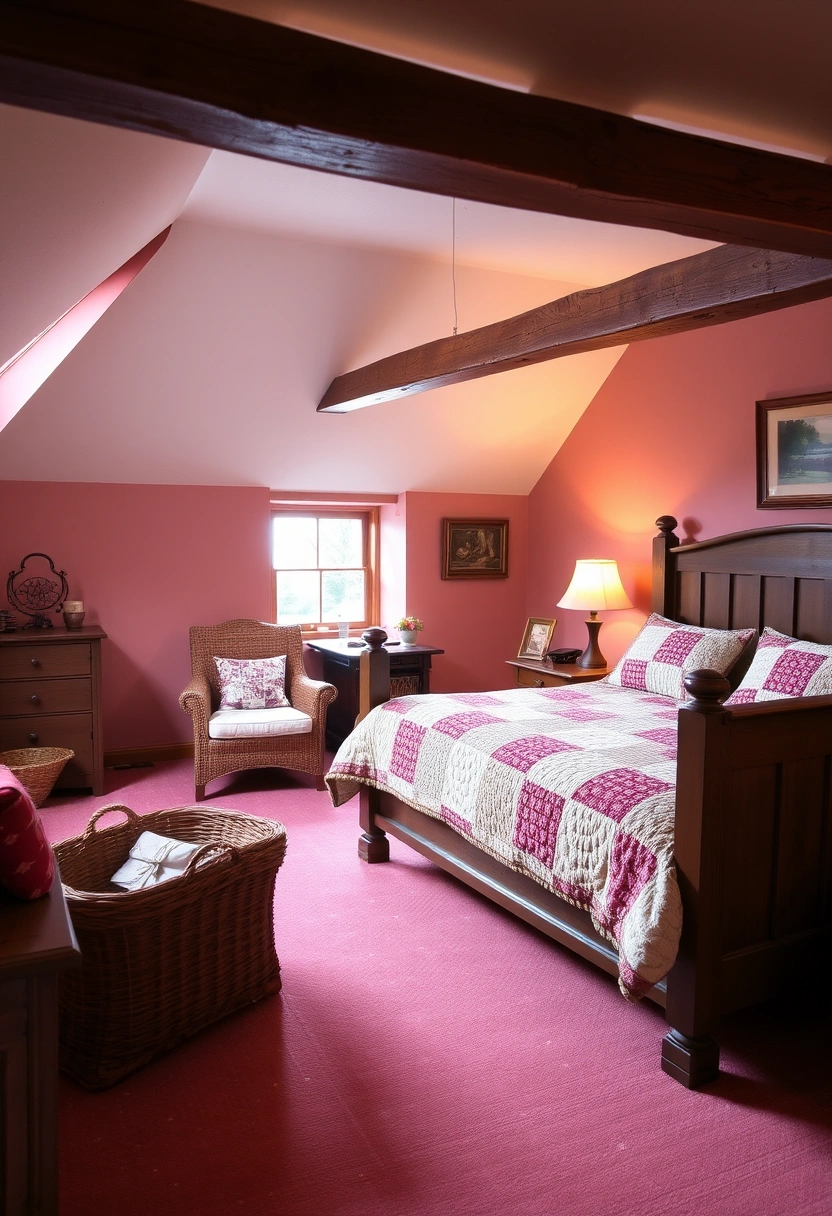 farmhouse attic bedroom 13