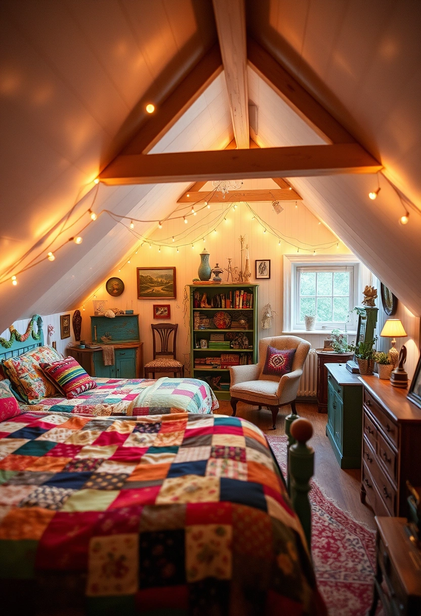 farmhouse attic bedroom 16