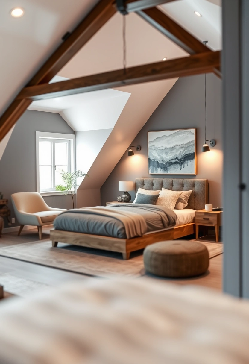 farmhouse attic bedroom 19