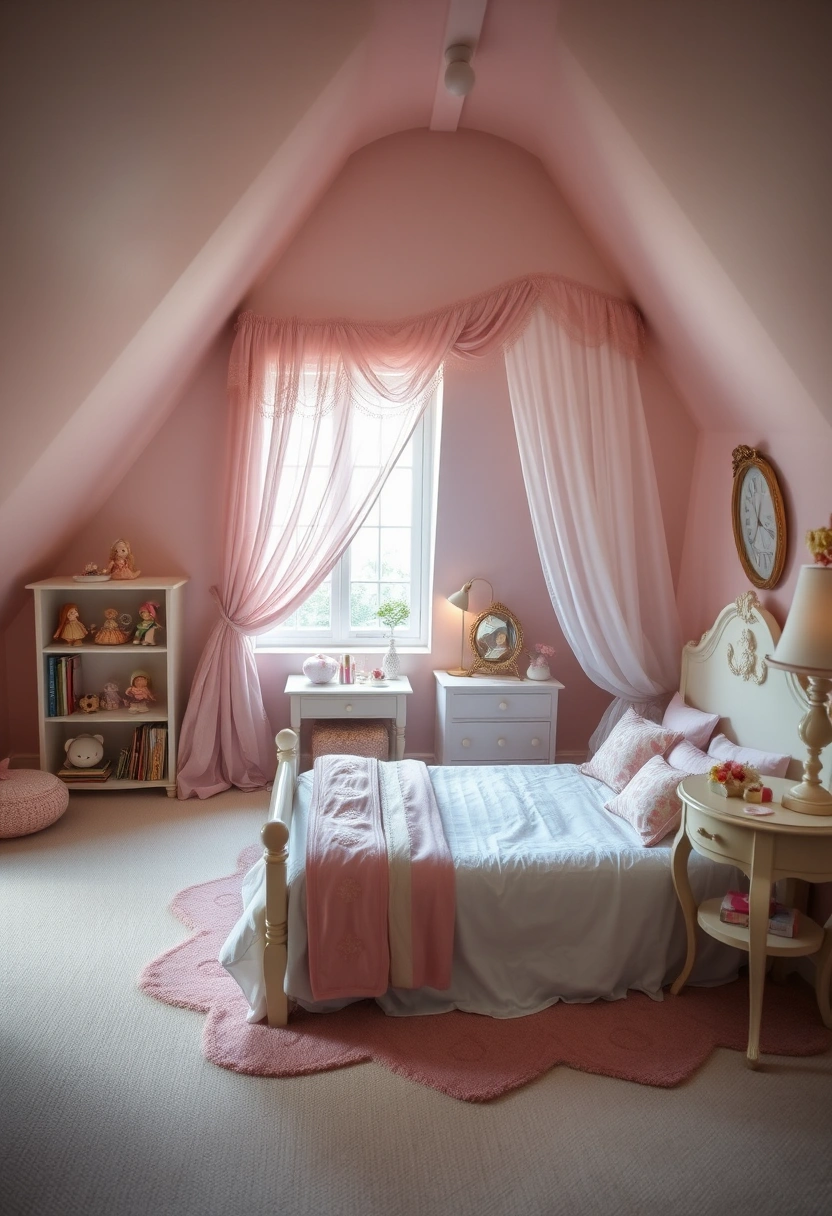 girls attic bedroom ideas 17