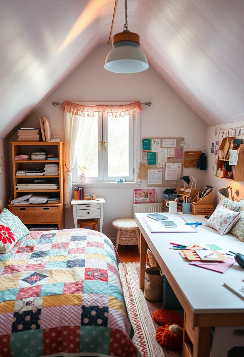 girls attic bedroom ideas 19