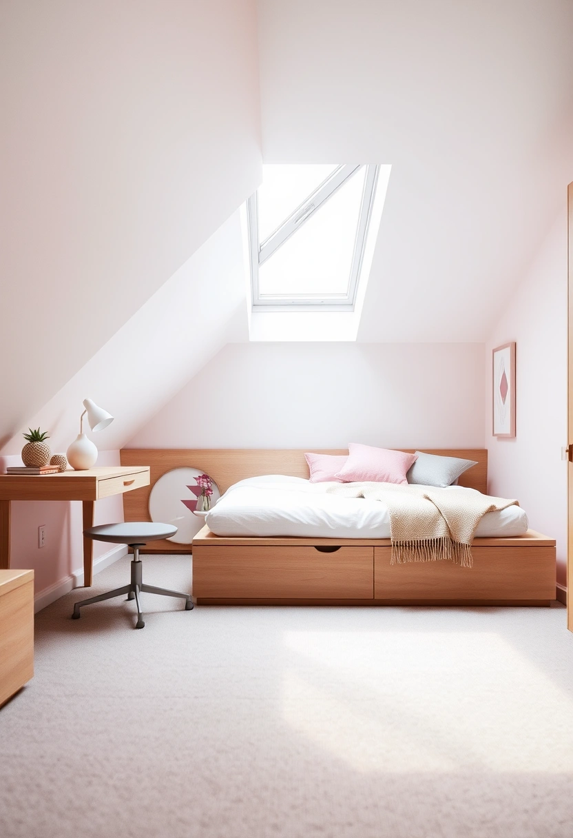 girls attic bedroom ideas 4