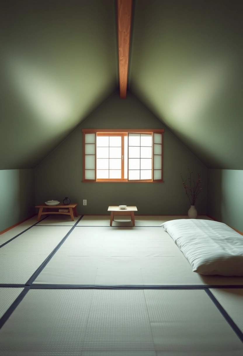 green attic bedroom 14