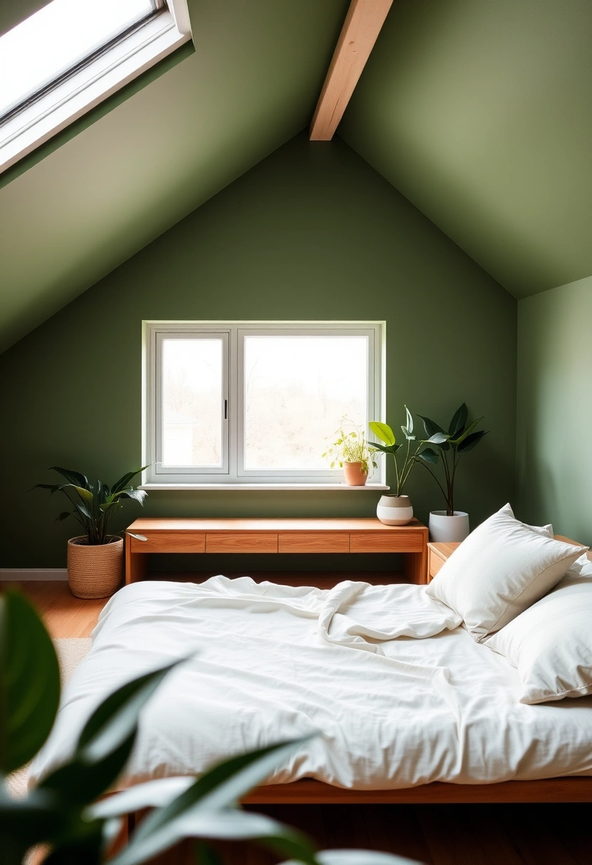 green attic bedroom 20