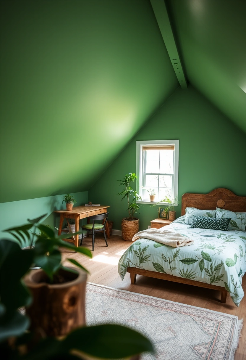 green attic bedroom 4