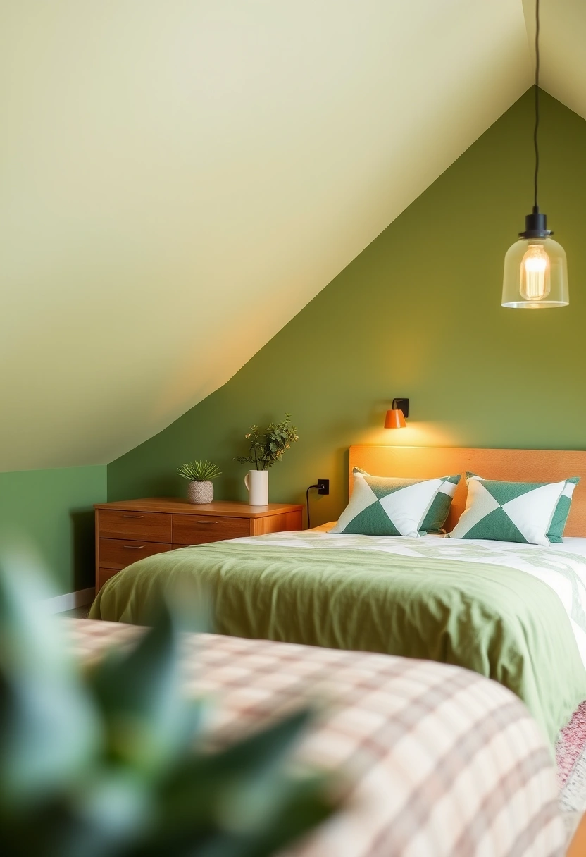 green attic bedroom 5