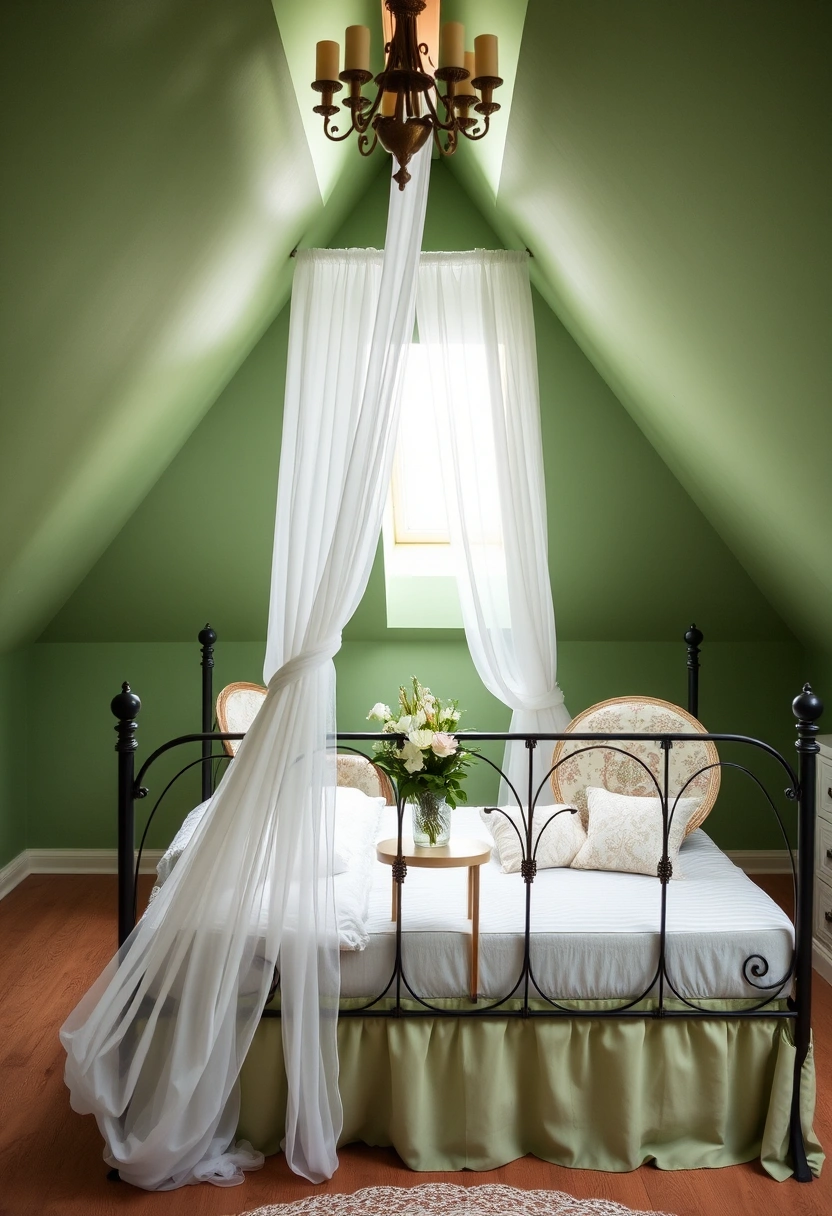 green attic bedroom 6