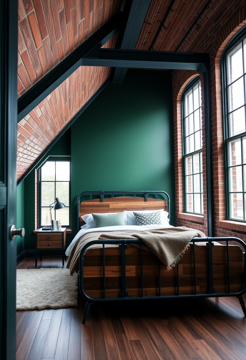 green attic bedroom 8