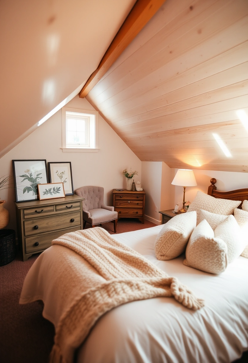 low ceiling attic bedroom 1