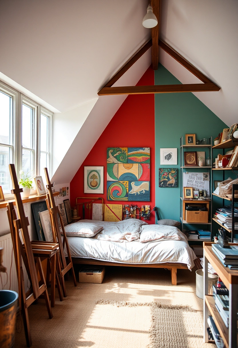 low ceiling attic bedroom 17