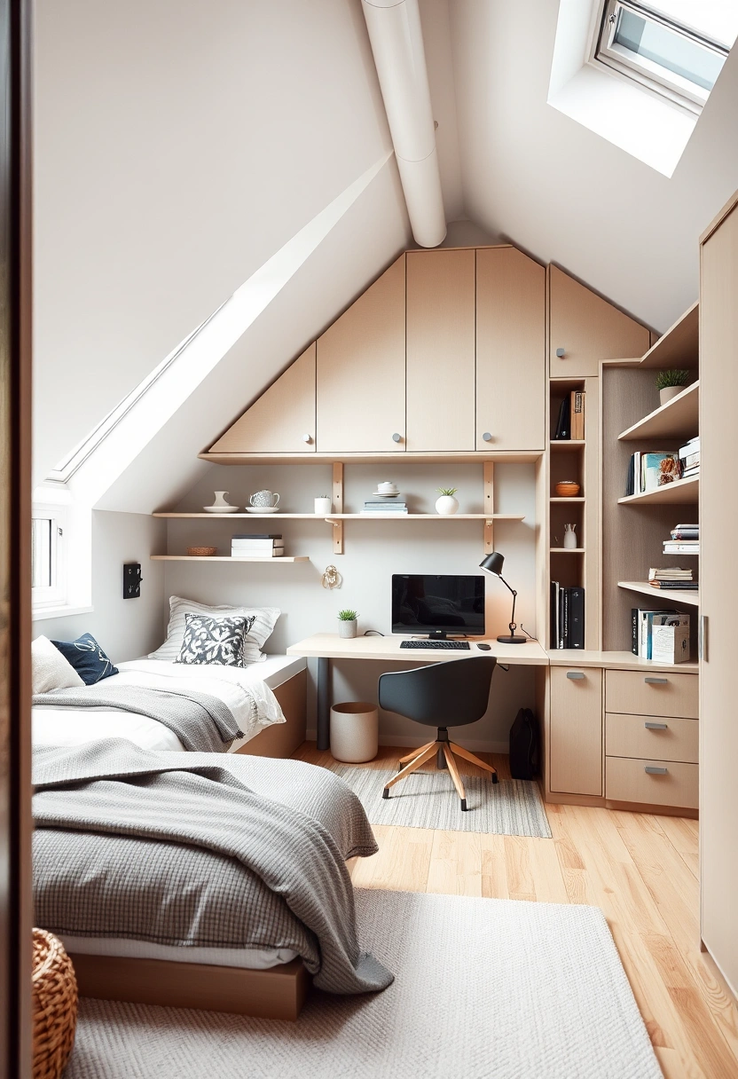 modern attic bedroom ideas 14