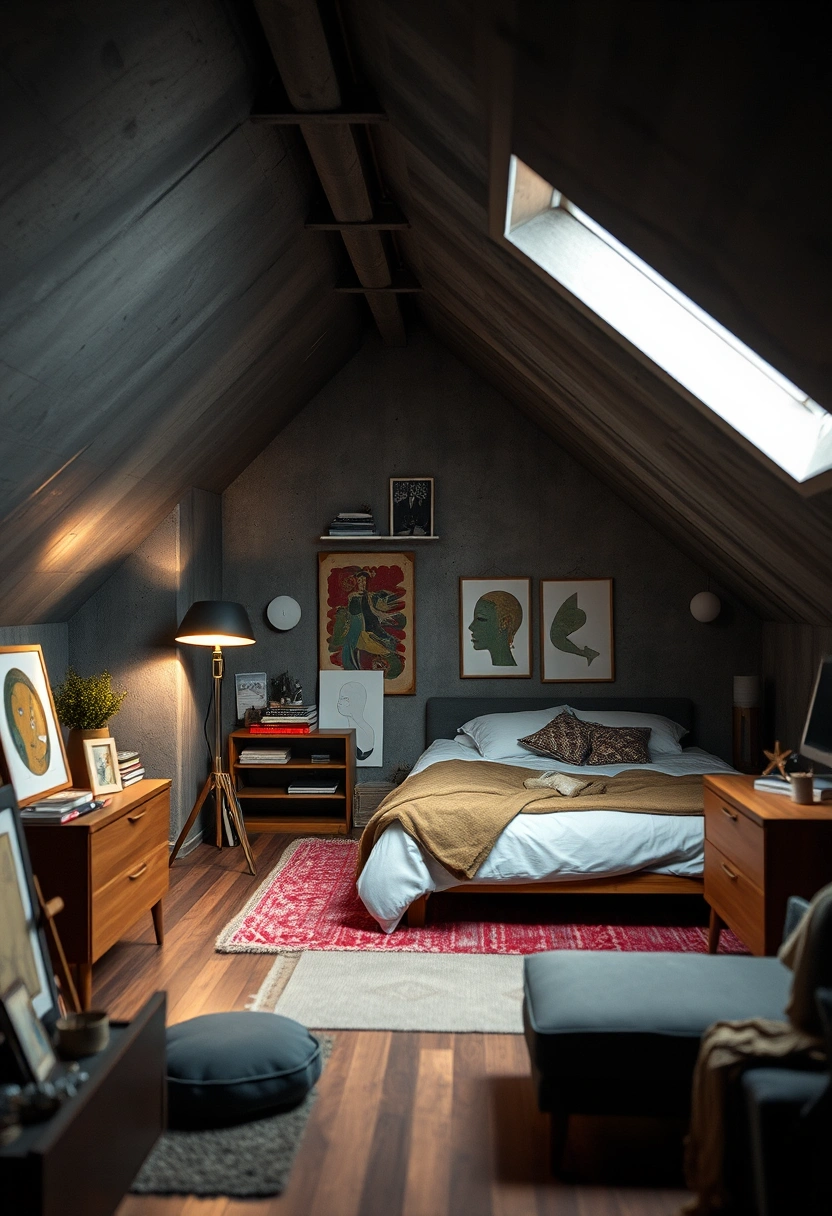 modern attic bedroom ideas 16